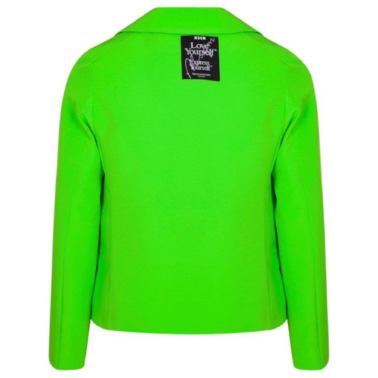 MSGM Blazer verde fluo bambina