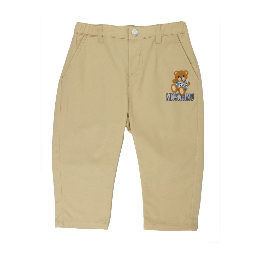MOSCHINO Pantalone sabbia...