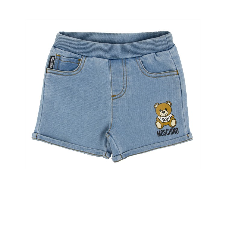 MOSCHINO Pantaloncini blu neonato