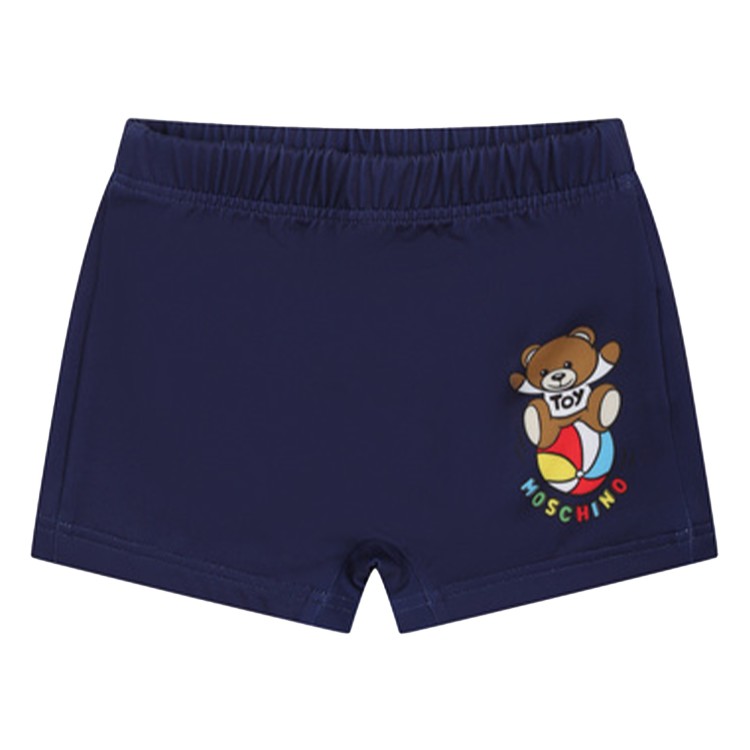 MOSCHINO Costume da bagno Teddy Bear bluette neonato