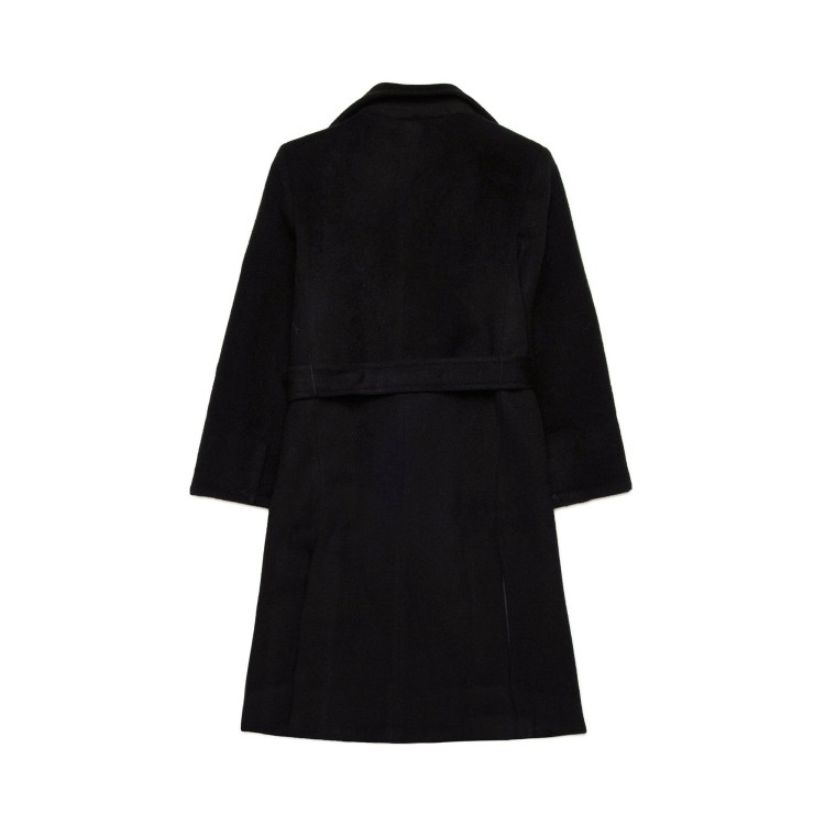 MAX&CO Cappotto monopetto con cintura nero bambina