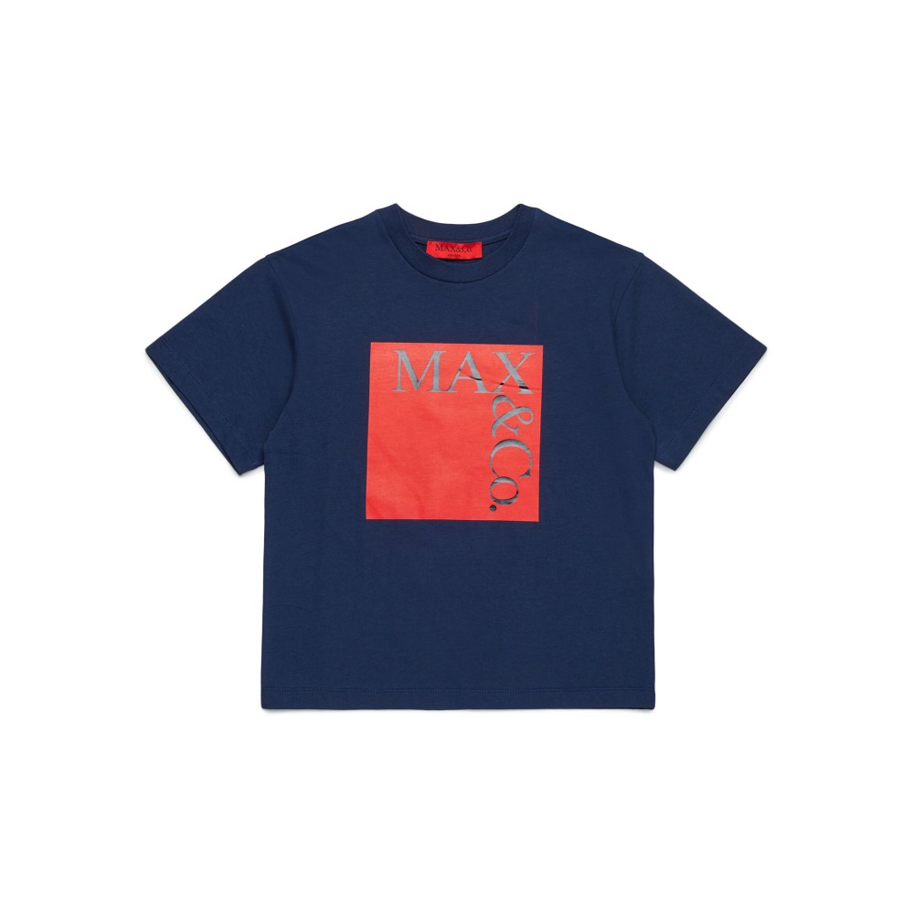 MAX&CO T-shirt blu con...