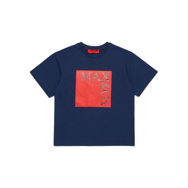MAX&CO T-shirt blu con stampa bambina