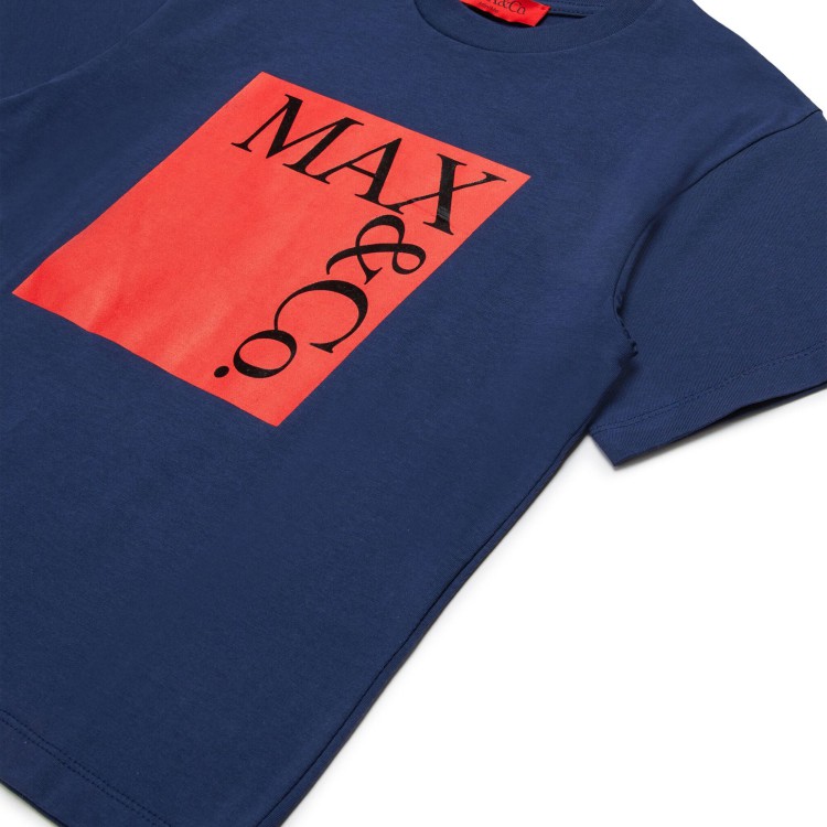 MAX&CO T-shirt blu con stampa bambina