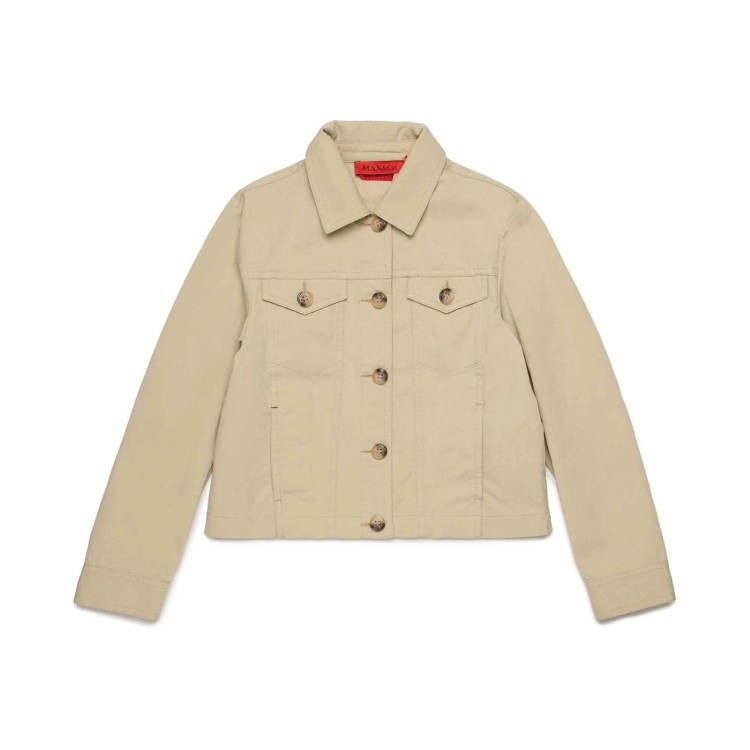 MAX&CO Giacca beige con bottoni bambina