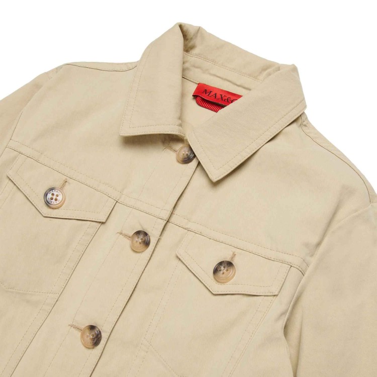 MAX&CO Giacca beige con bottoni bambina