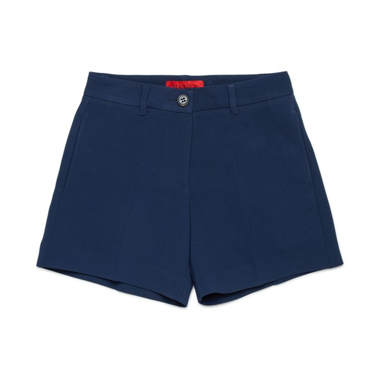 MAX&CO Shorts blu sartoriali a vita media bambina