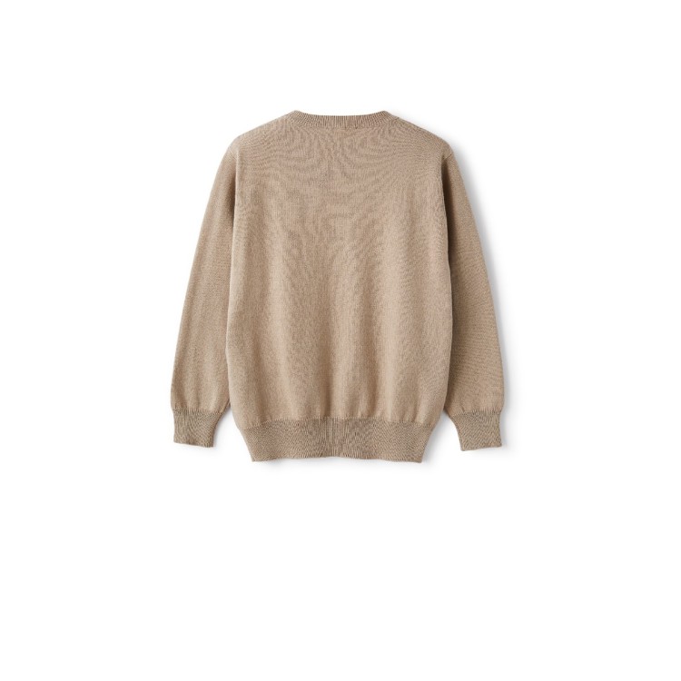 IL GUFO Maglioncino sabbia bambino