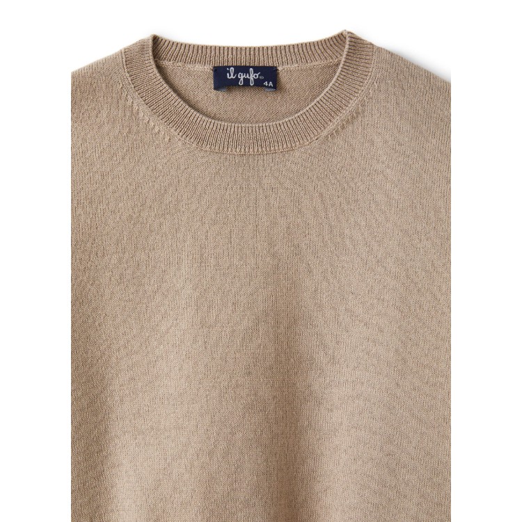 IL GUFO Maglioncino sabbia bambino