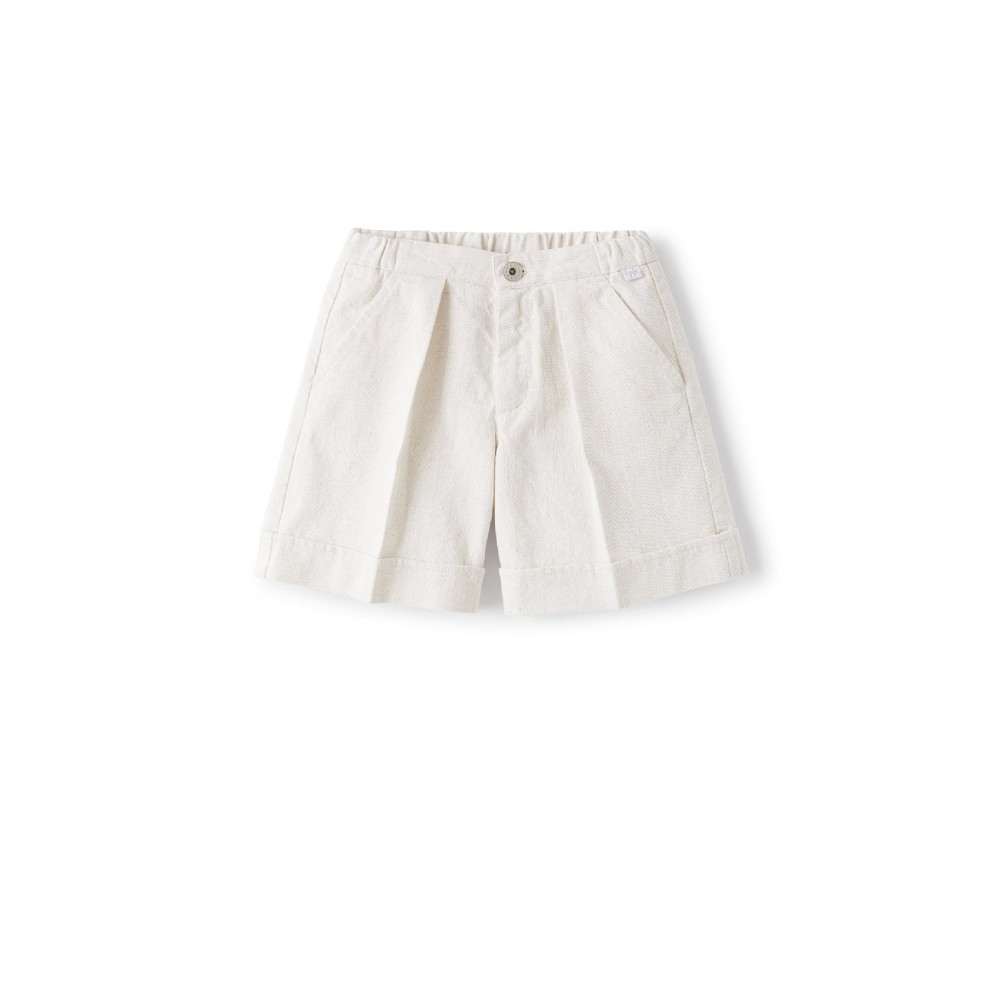 IL GUFO Bermuda panna bambino