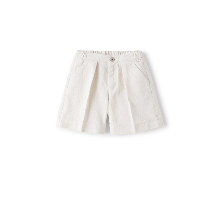 IL GUFO Bermuda panna bambino