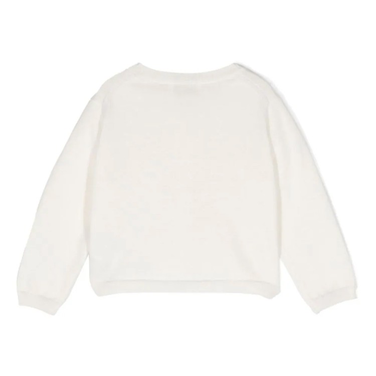 IL GUFO Cardigan in cotone organico naturale bambina