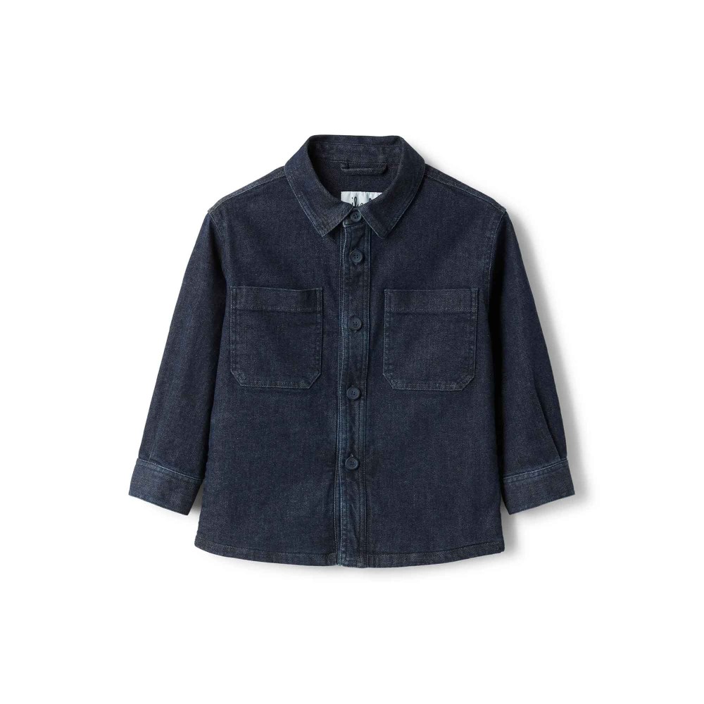 IL GUFO Camicia blu con...