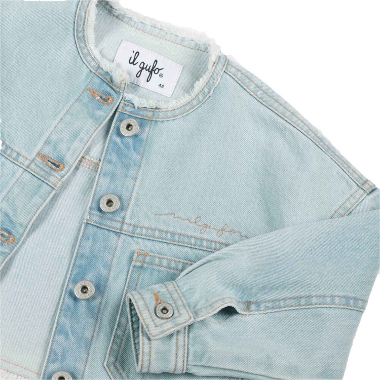 IL GUFO Giacca di jeans corta bambina