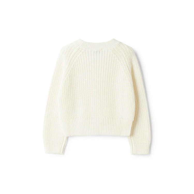 IL GUFO Maglione latte girocollo bambina