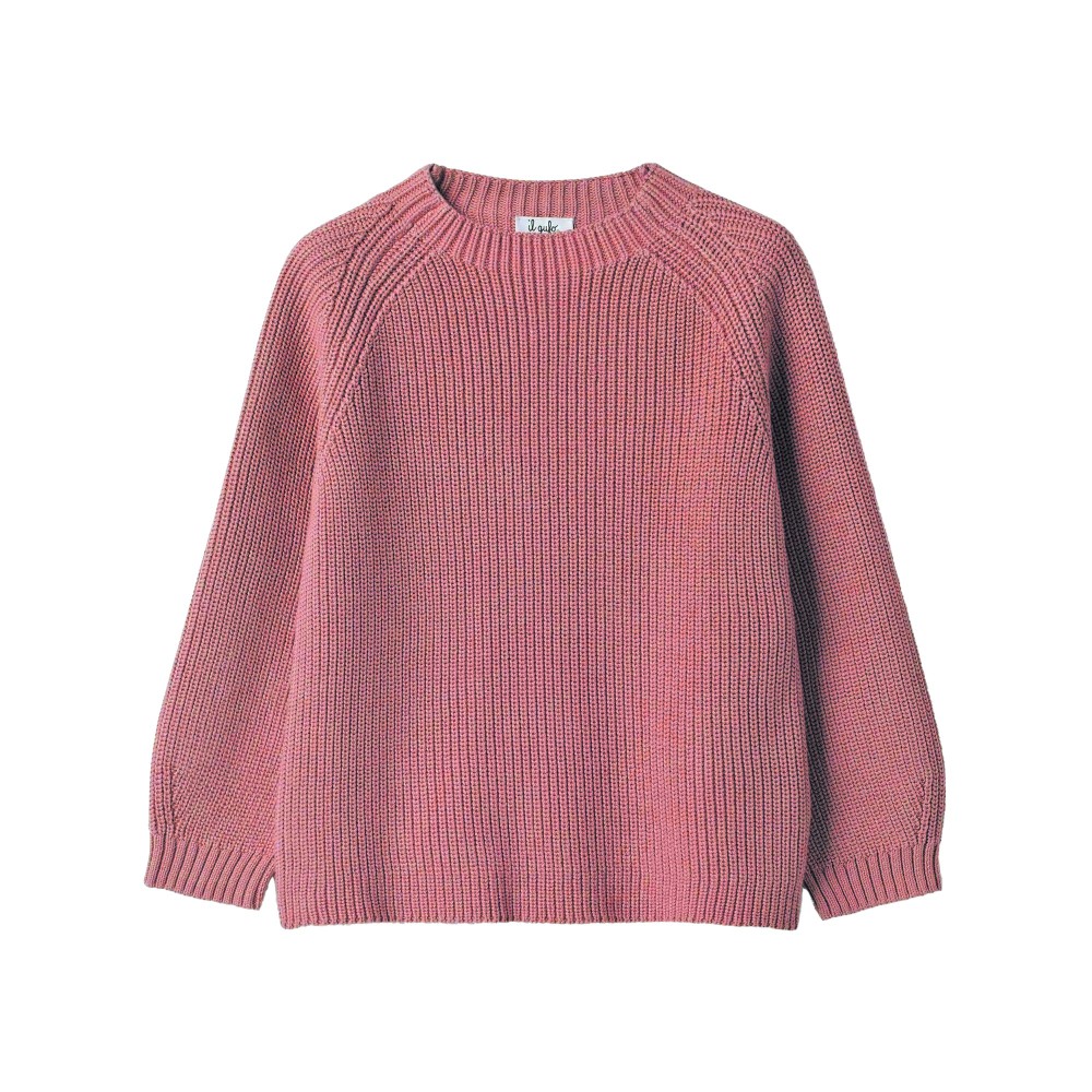 IL GUFO Maglione rosa scuro...