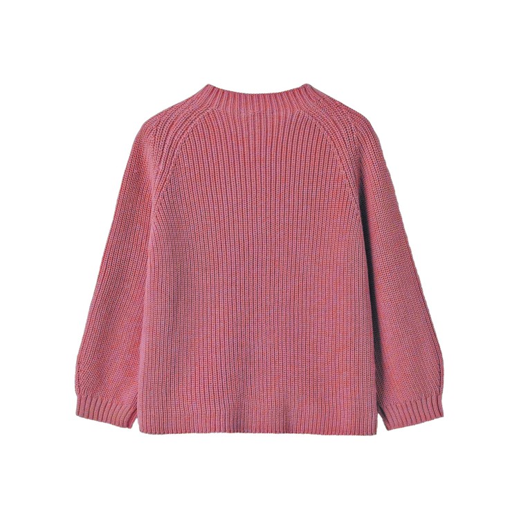 IL GUFO Maglione rosa scuro girocollo bambina