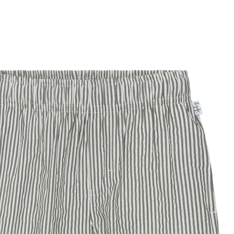 IL GUFO Shorts verdi a righe bambino