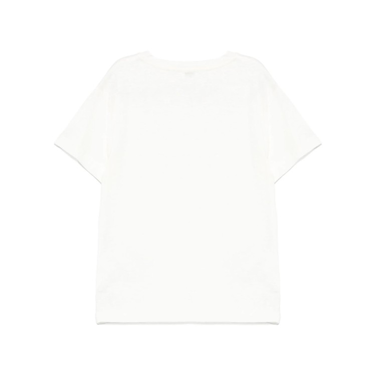 IL GUFO T-shirt bianca con tasca applicata bambina