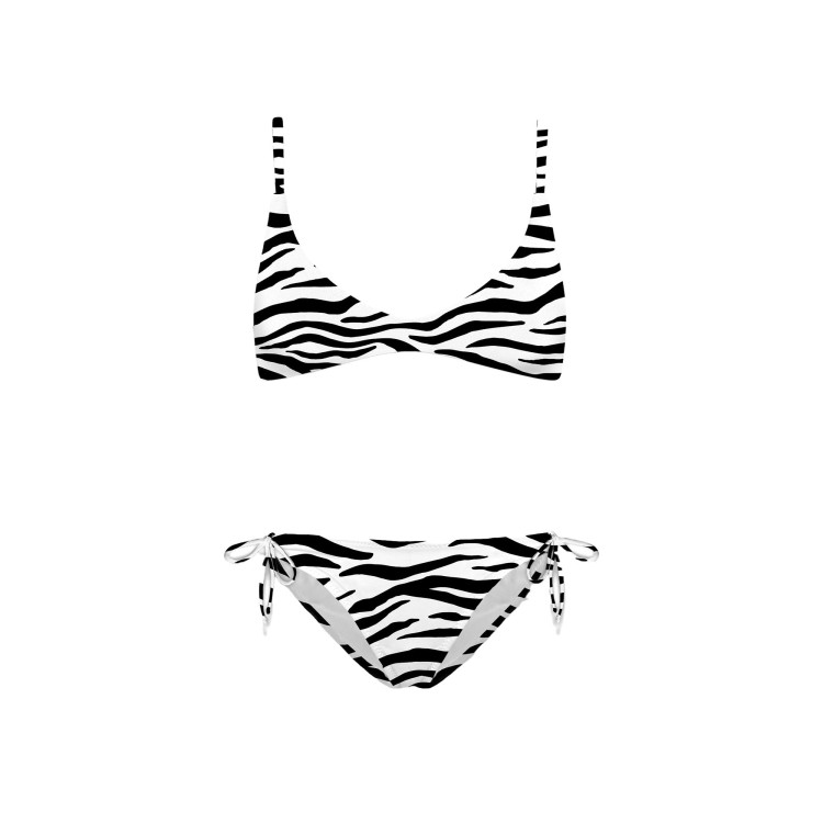 SAINT BARTH Bikini stampato zebrato bambina