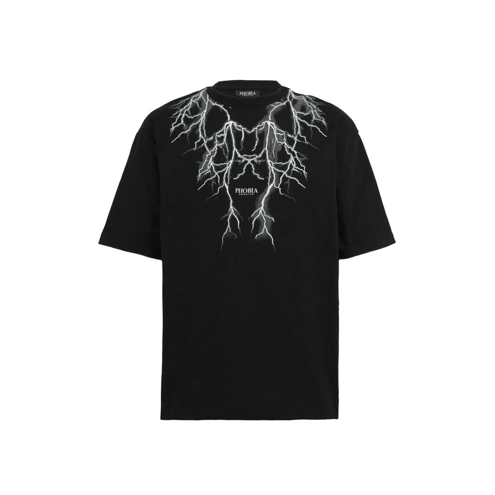 PHOBIA T-shirt nera con...