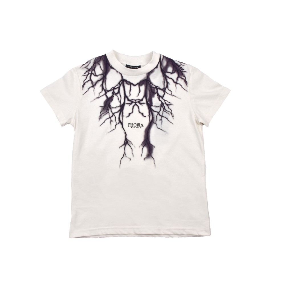 PHOBIA T-shirt bianca con...