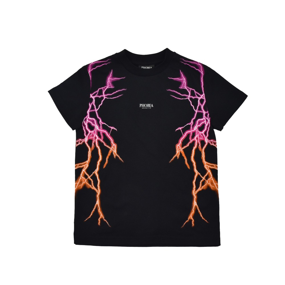 PHOBIA T-shirt nera con...