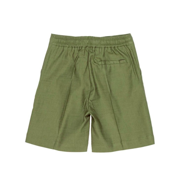 PAOLO PECORA Bermuda verde con coulisse bambino