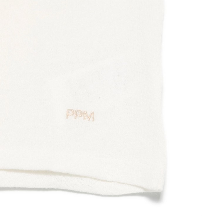 PAOLO PECORA Maglia burro con logo ricamato bambino