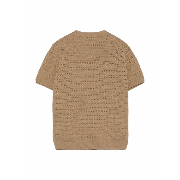 PAOLO PECORA T-shirt marrone in maglia bambino