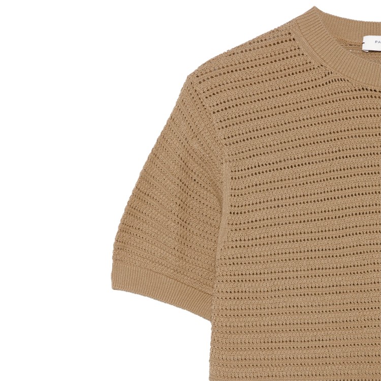 PAOLO PECORA T-shirt marrone in maglia bambino