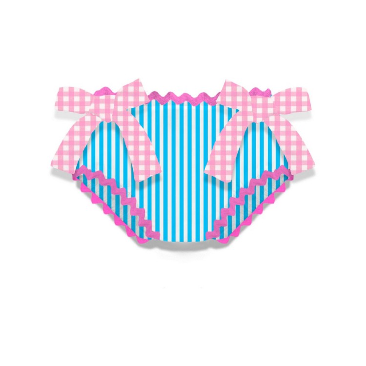 SAINT BARTH Culottina stampa fantasia multicolore per neonata