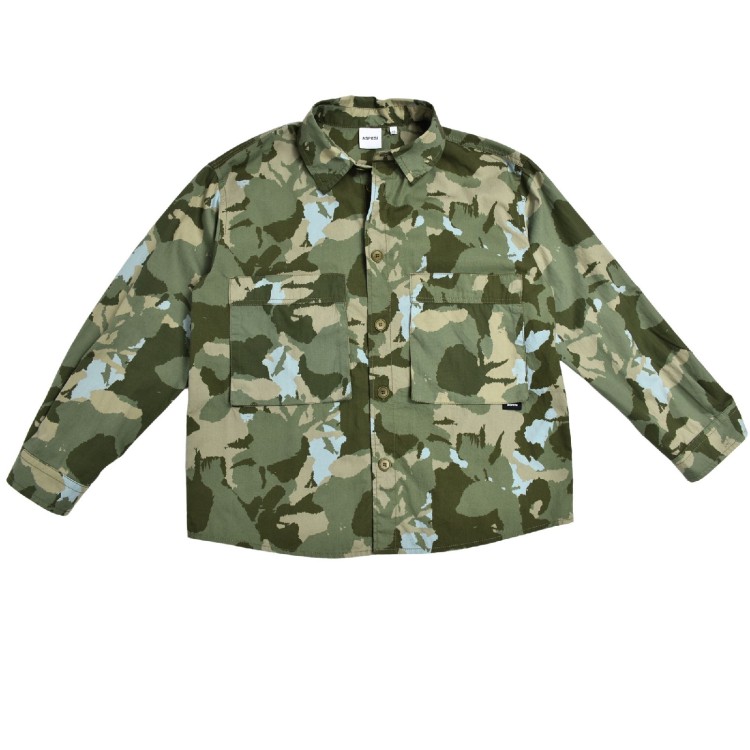 ASPESI Giacca verde mimetico bambino