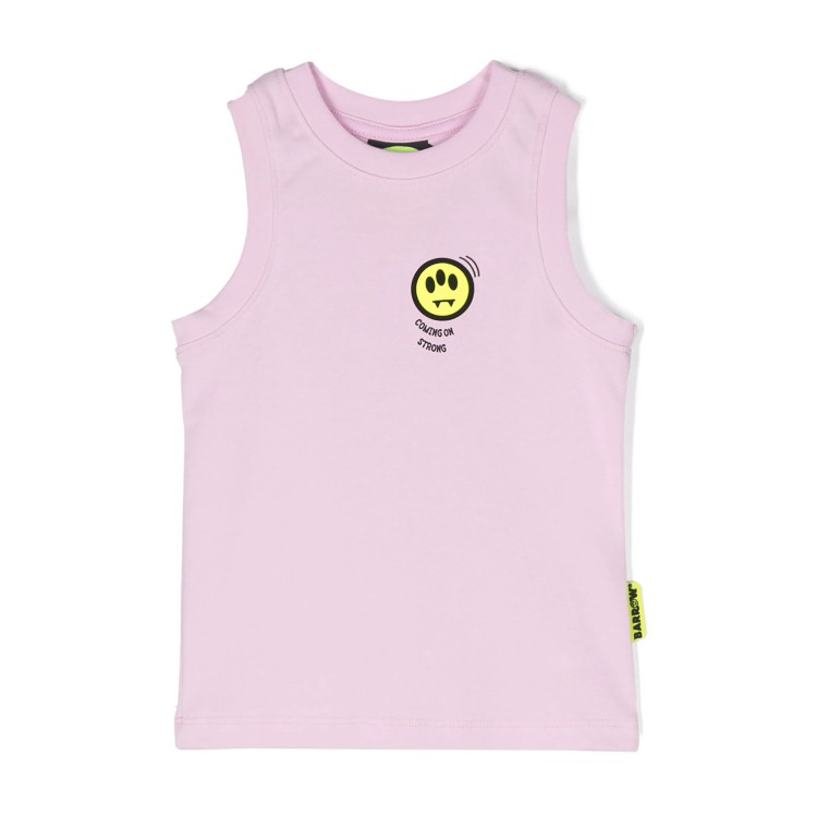BARROW Canotta con smiley rosa bambina