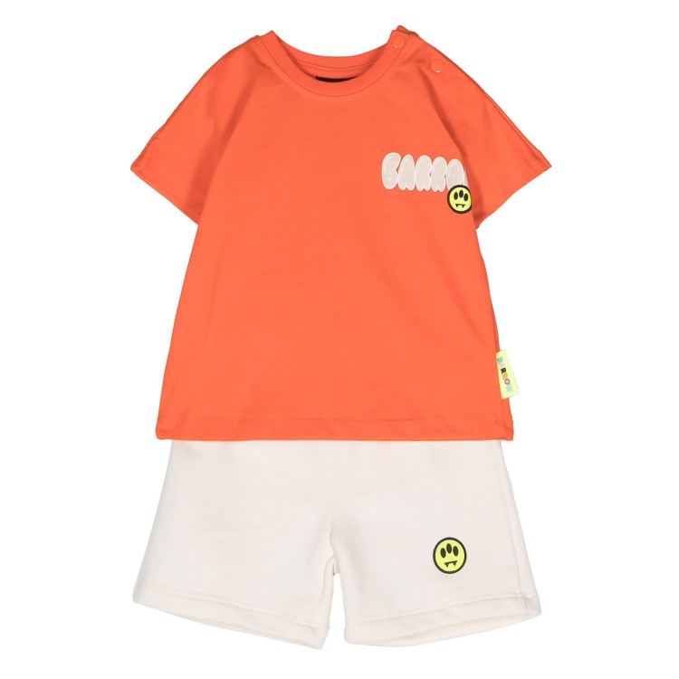 BARROW t-shirt cotone arancione neonato