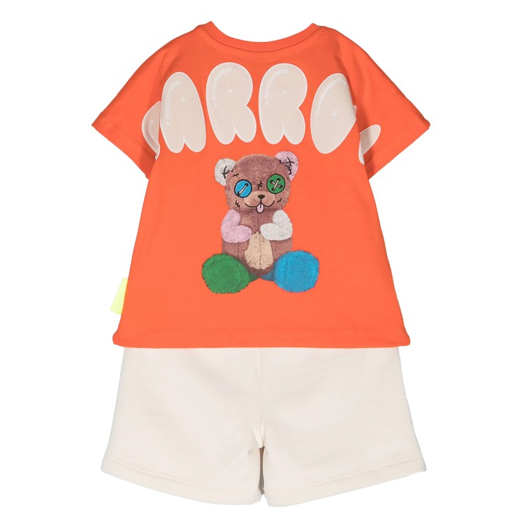 BARROW t-shirt cotone arancione neonato
