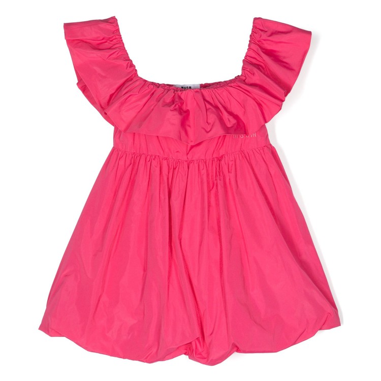 MSGM Abitino scollato fucsia per bambina