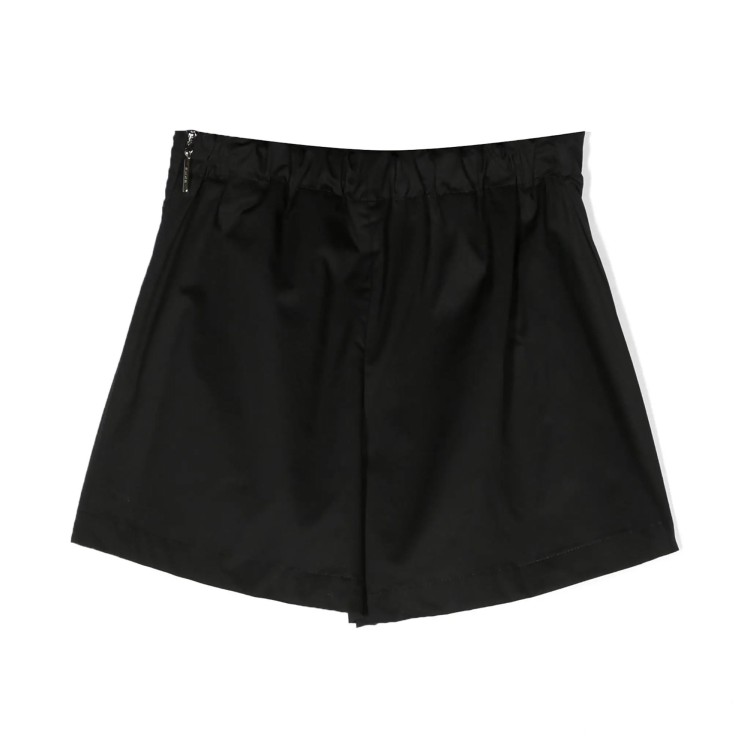 MSGM Shorts a gamba ampia color nero bambina