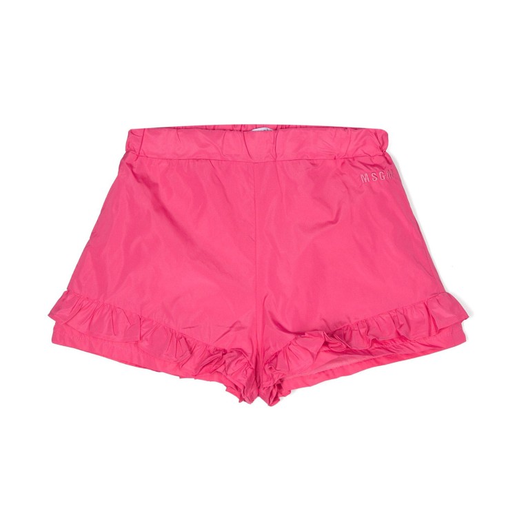 MSGM Short elasticizzati fuxia per bambina