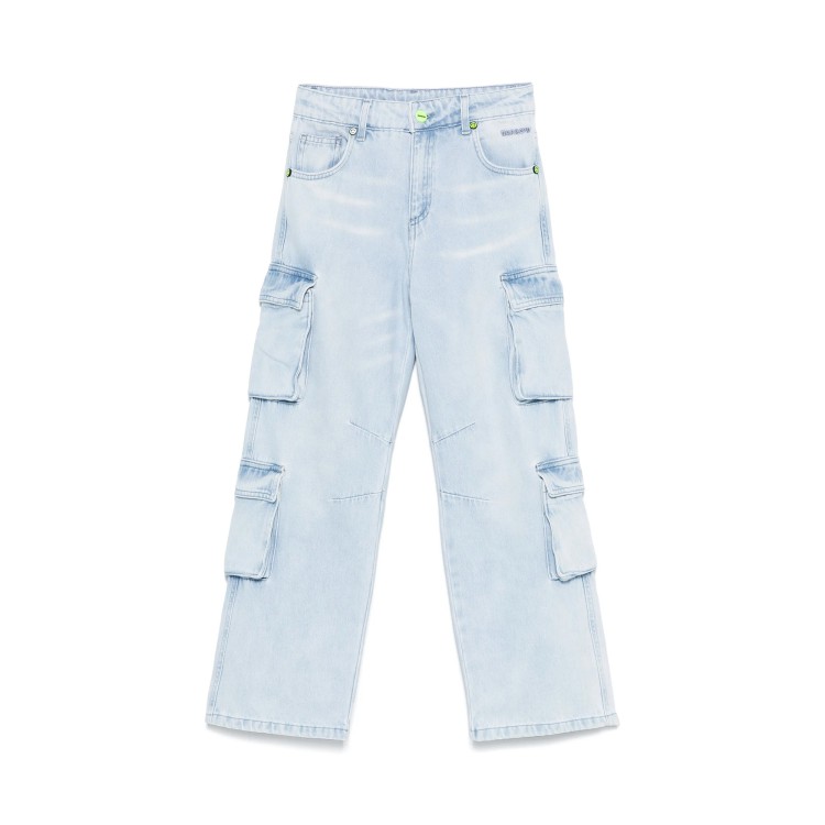 BARROW Jeans chiari cargo con logo bambini