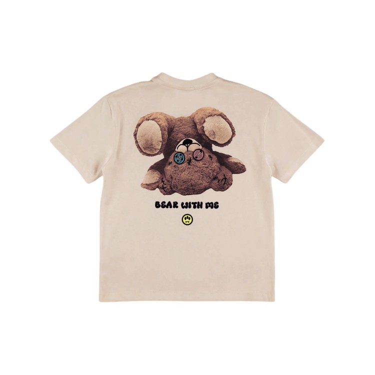 BARROW T-shirt sabbia con stampa Bear bambini
