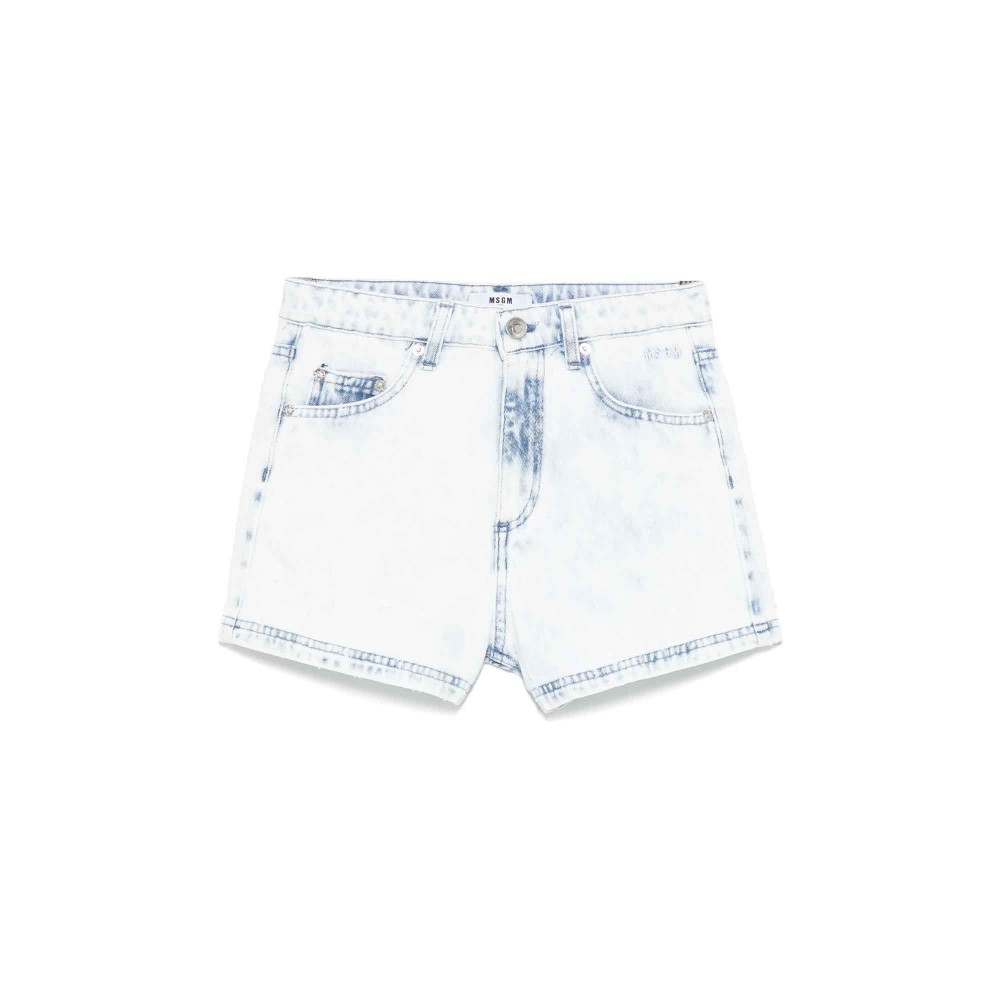 MSGM Shorts in denim chiaro...