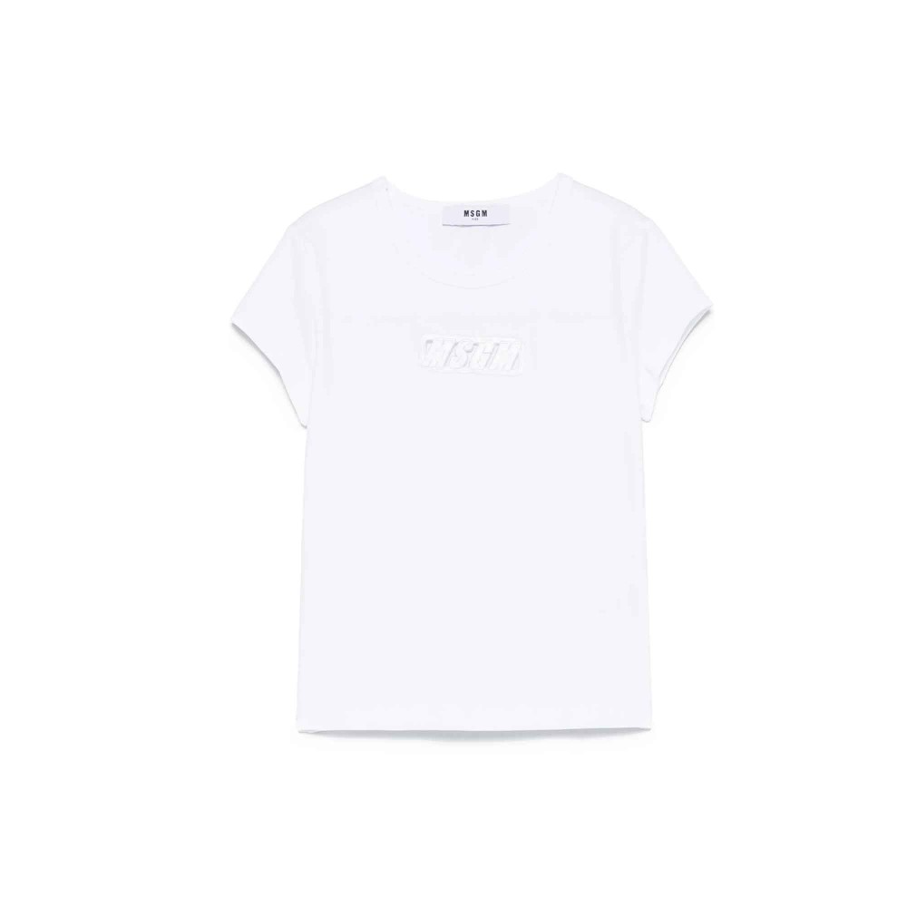 MSGM T-shirt bianca con...