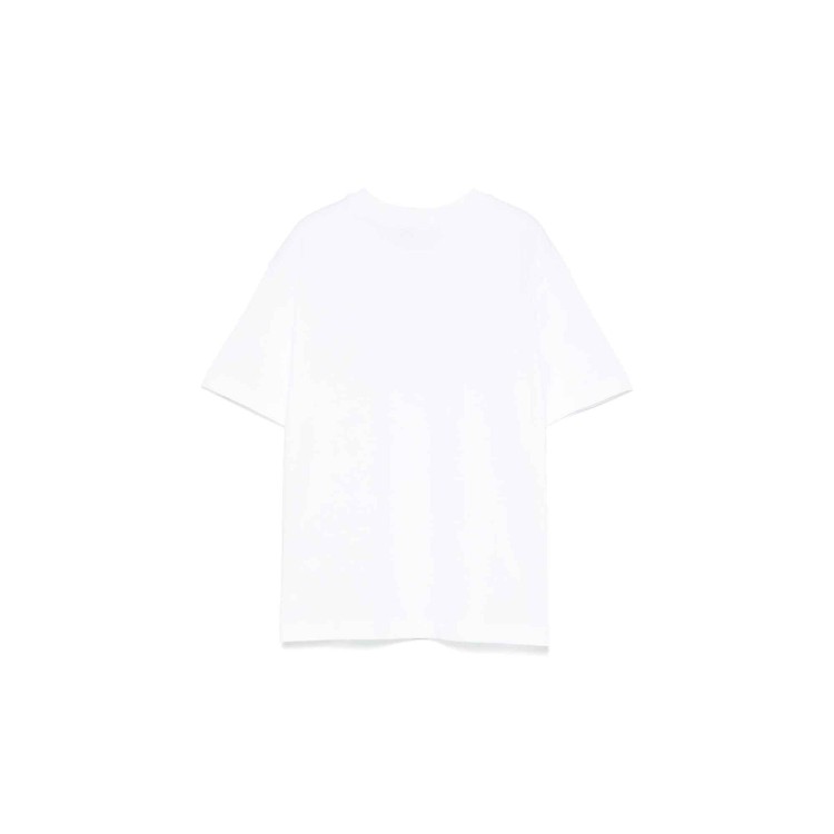 MSGM T-shirt bianca con logo in perline bambina