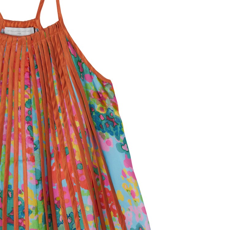 STELLA McCARTNEY Abito azzurro-multicolor bambina