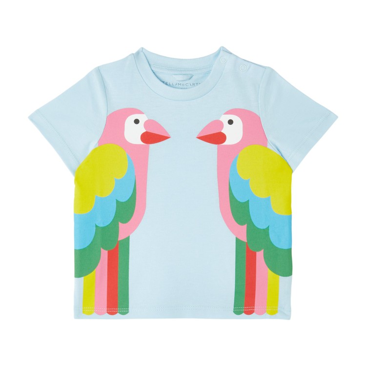 STELLA McCARTNEY T-shirt celeste neonata
