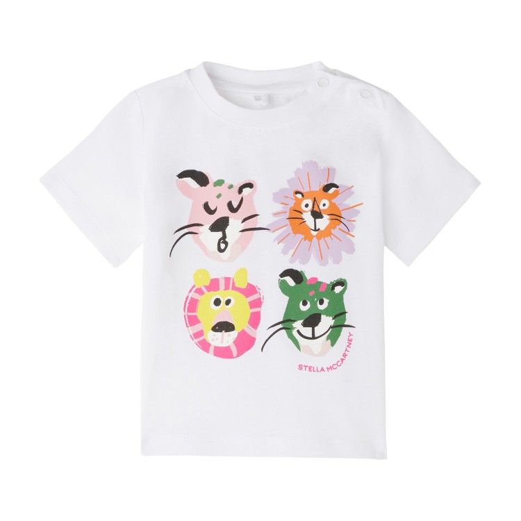 STELLA McCARTNEY T-shirt bianca neonata