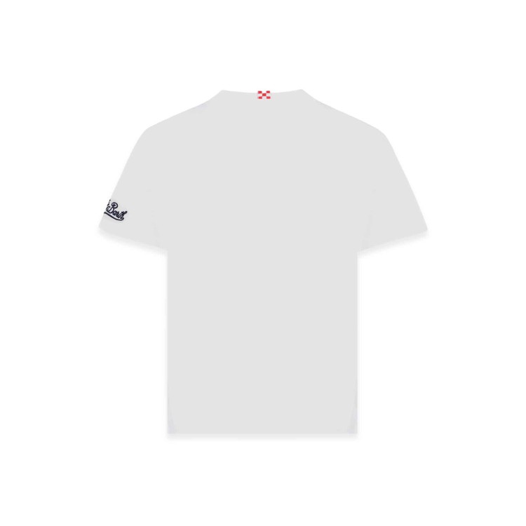 SAINT BARTH T-shirt bianca Big Babol elefantino bambini