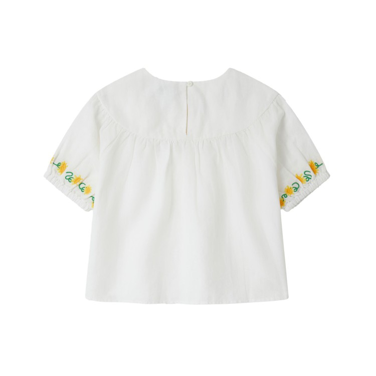 STELLA McCARTNEY Top  lino a maniche corte bambina