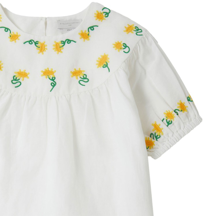 STELLA McCARTNEY Top  lino a maniche corte bambina